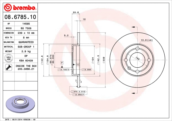 Brake Disc (08.6785.10)