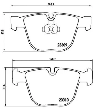 Brake Pad Set, disc brake (P 05 001)