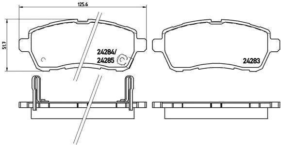 Brake Pad Set, disc brake (P 16 013)