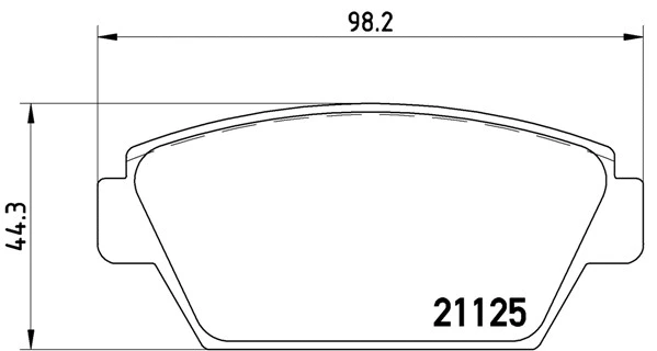 Brake Pad Set, disc brake (P54010N)
