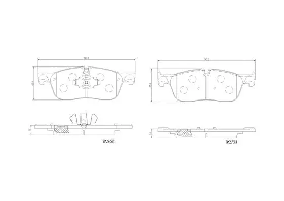 Brake Pad Set, disc brake (P36035N)
