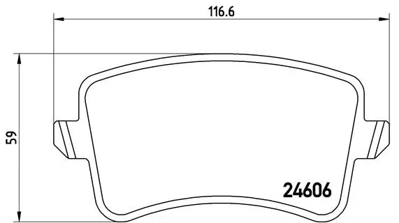 Brake Pad Set, disc brake (P 85 099)