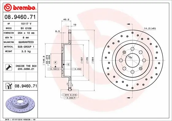 Brake Disc (08.9460.71)
