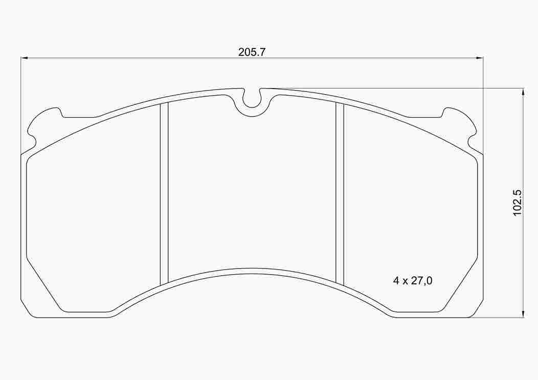 Brake Pad Set, disc brake (P A9 001)