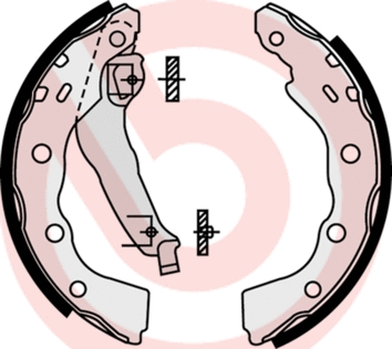 Brake Shoe Set (S 54 515)