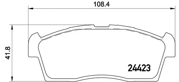 Brake Pad Set, disc brake (P 54 049)