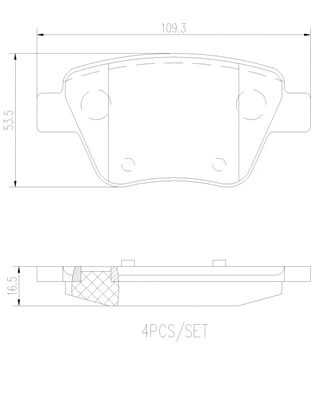 Brake Pad Set, disc brake (P85114N)