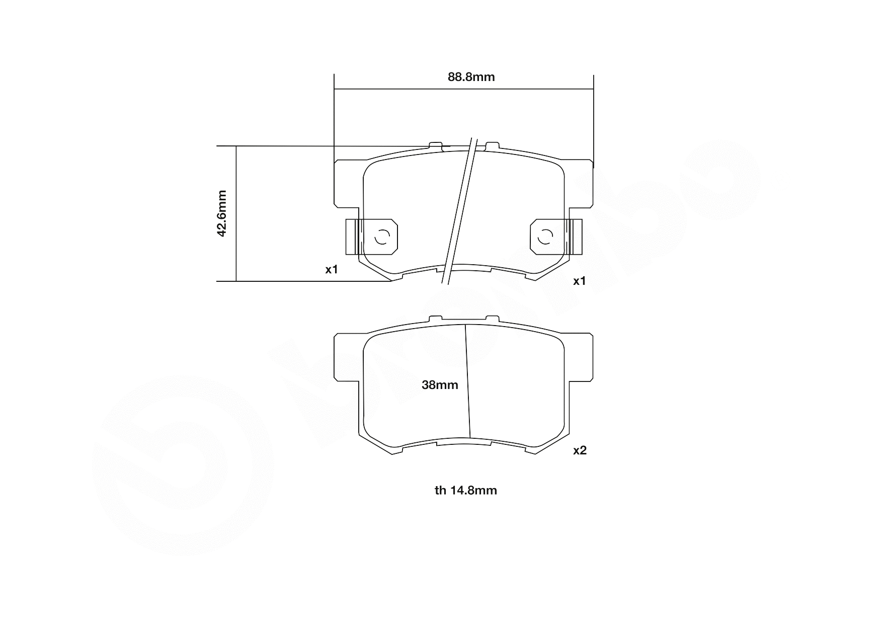 High Performance Brake Pad Set
