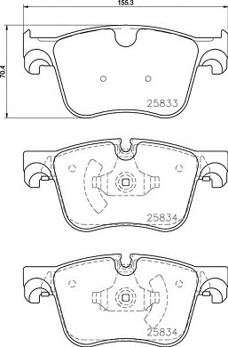Brake Pad Set, disc brake (P 61 127)