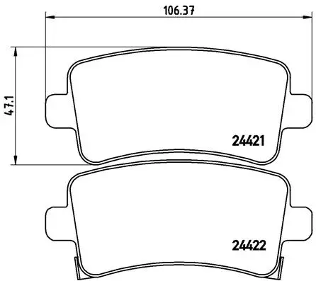 Brake Pad Set, disc brake (P 59 059)