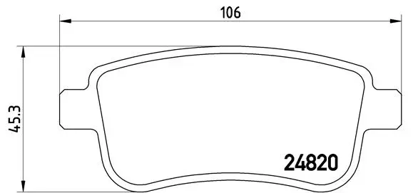Brake Pad Set, disc brake (P 68 041)