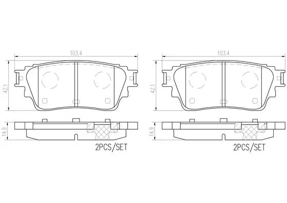 Brake Pad Set, disc brake (P 56 125)