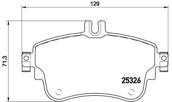 Brake Pad Set, disc brake (P 50 094)