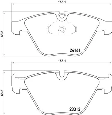 Brake Pad Set, disc brake (P 06 081)
