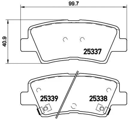 Brake Pad Set, disc brake (P 30 067)