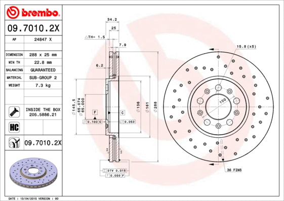 Brake Disc (09.7010.2X)