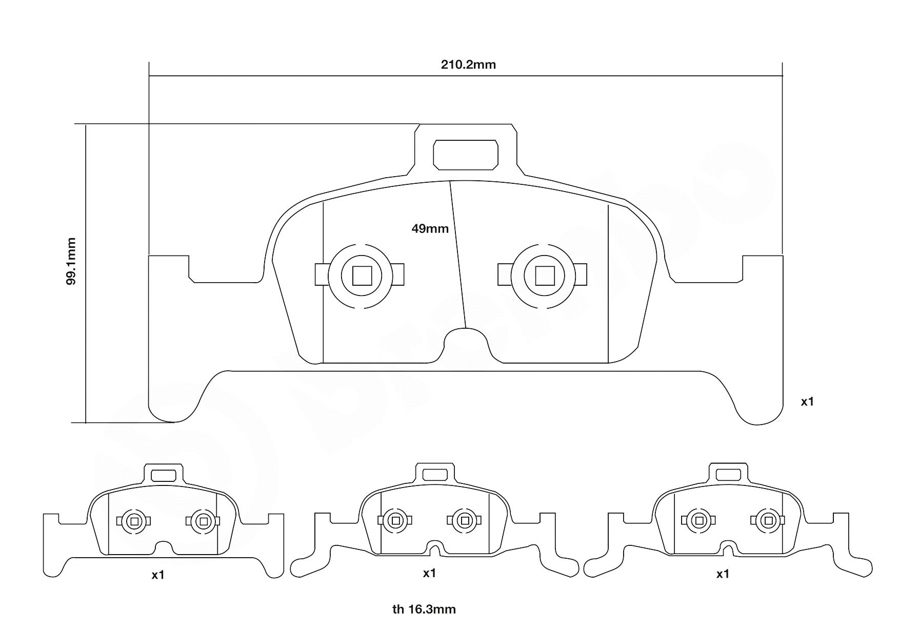 High Performance Brake Pad Set