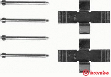 Accessory Kit, disc brake pad (A 02 206)