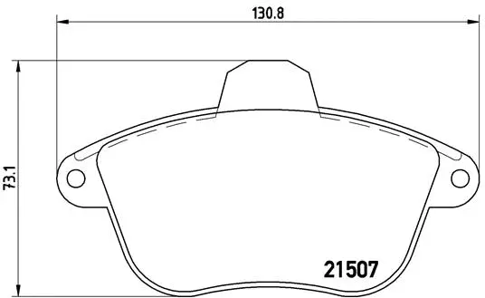 Brake Pad Set, disc brake (P 61 048)