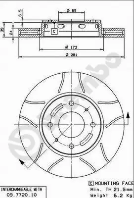Brake Disc (09.7720.75)