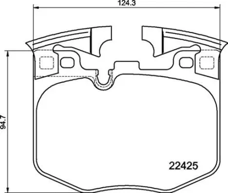 Brake Pad Set, disc brake (P 06 099)