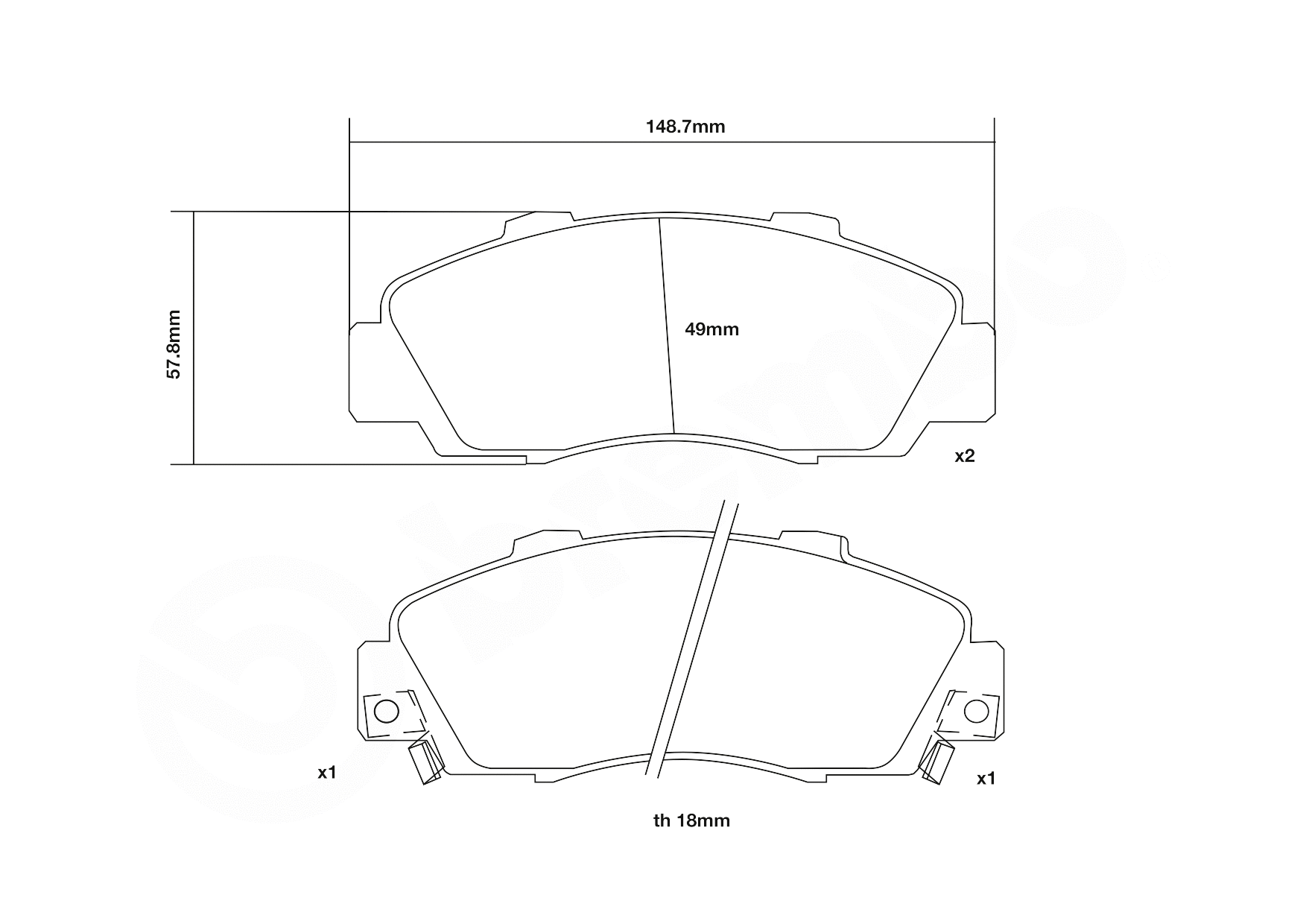 High Performance Brake Pad Set