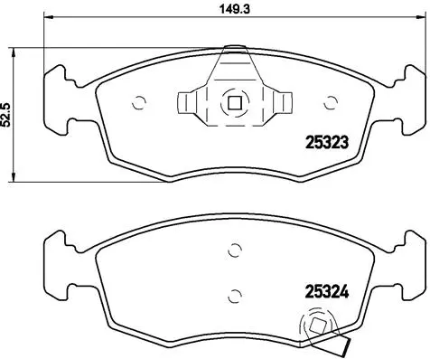 Brake Pad Set, disc brake (P 11 031)
