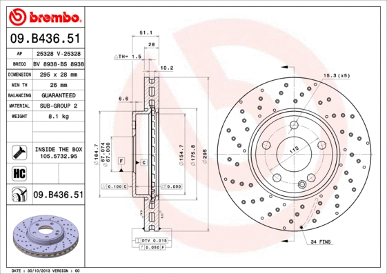 Brake Disc (09.B436.51)