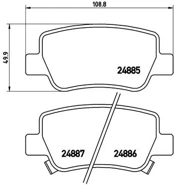 Brake Pad Set, disc brake (P 83 112)