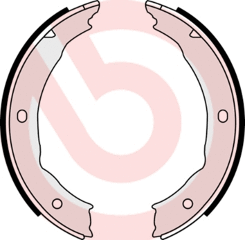 Brake Shoe Set, parking brake (S 61 540)