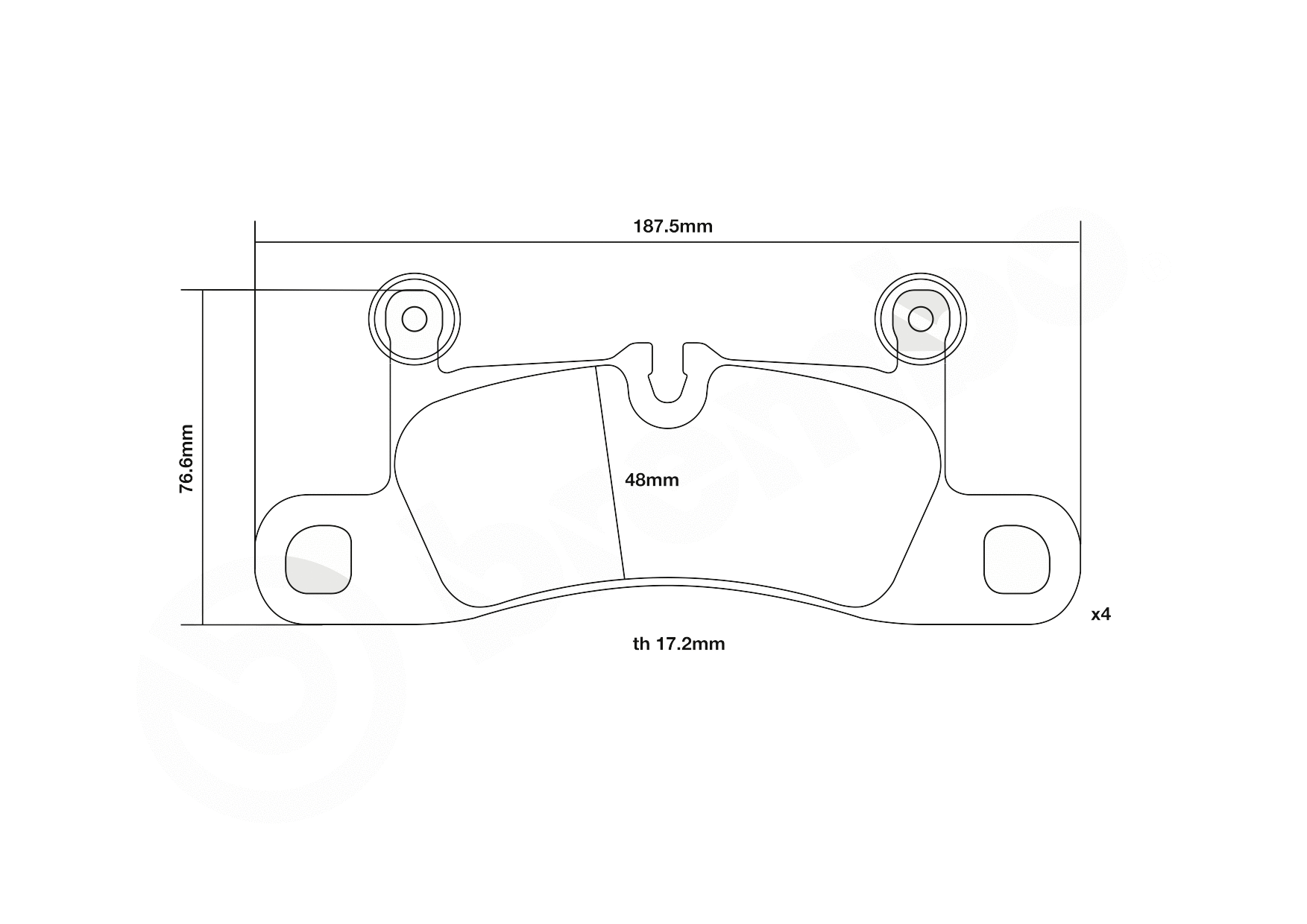 High Performance Brake Pad Set
