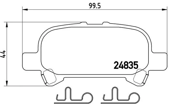 Brake Pad Set, disc brake (P 83 110)