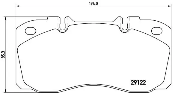 Brake Pad Set, disc brake (P A6 025)