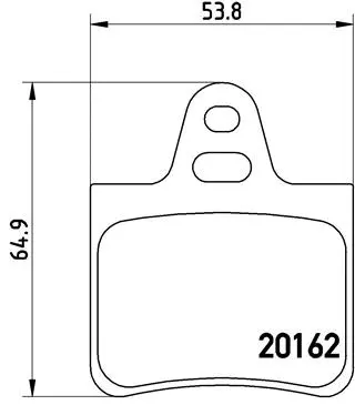 Brake Pad Set, disc brake (P 61 037)