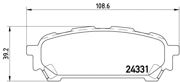 Brake Pad Set, disc brake (P 78 014)