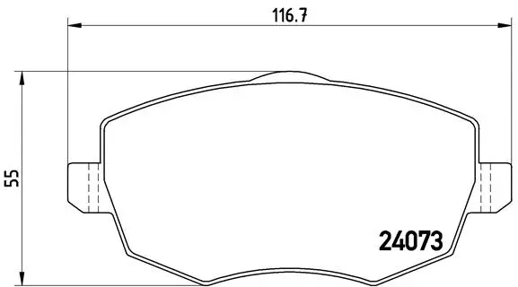 Brake Pad Set, disc brake (P 23 094)