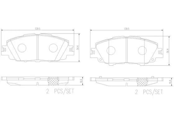 Brake Pad Set, disc brake (P83175N)