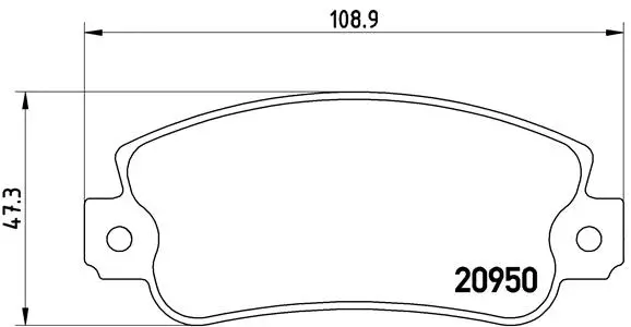 Brake Pad Set, disc brake (P 23 021)