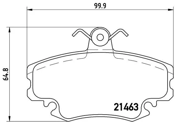 Brake Pad Set, disc brake (P 68 008)