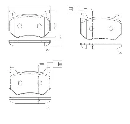 Brake Pad Set, disc brake (P 23 184)