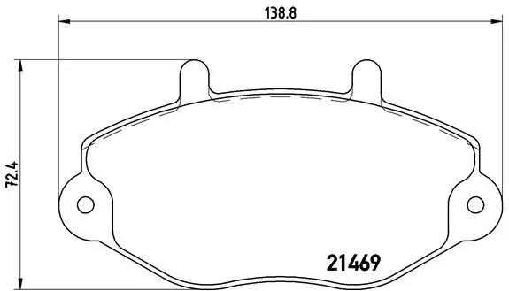 Brake Pad Set, disc brake (P 24 033)
