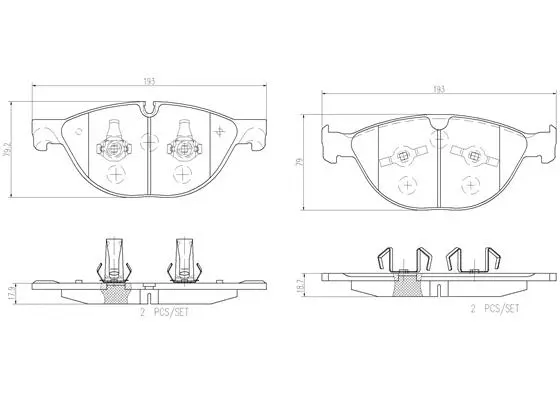 Brake Pad Set, disc brake (P36025N)