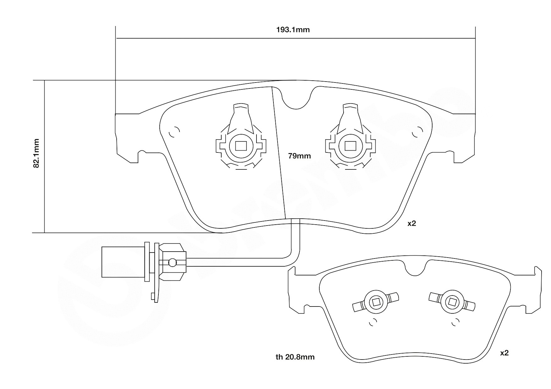 High Performance Brake Pad Set