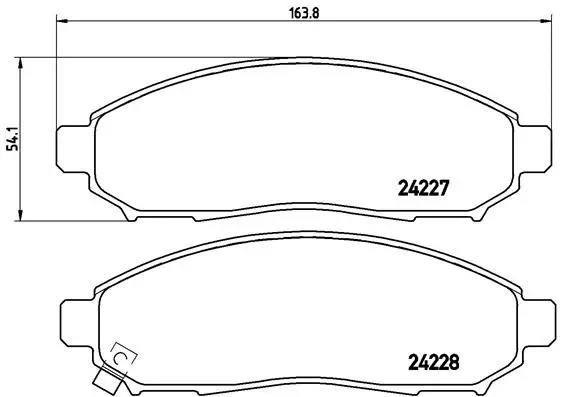 Brake Pad Set, disc brake (P 56 059)