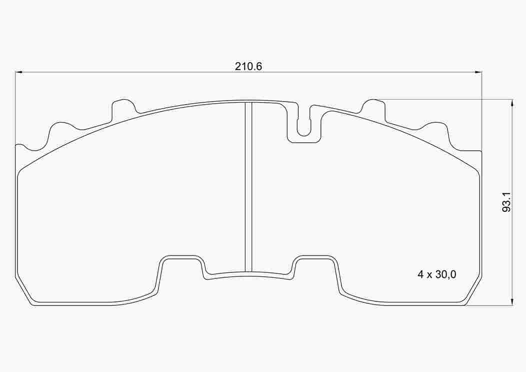 Brake Pad Set, disc brake (P A1 102)
