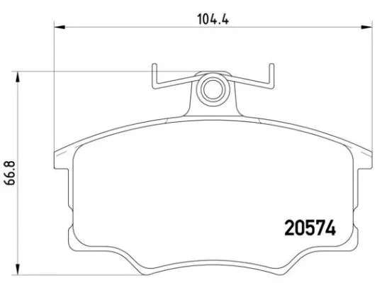 Brake Pad Set, disc brake (P 85 010)