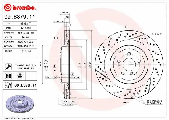 Brake Disc (09.B879.11)