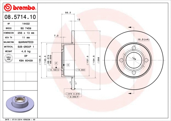 Brake Disc (08.5714.10)