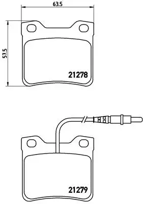 Brake Pad Set, disc brake (P 61 038)