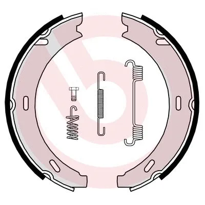 Brake Shoe Set, parking brake (S 50 502)